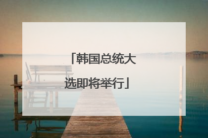 韩国总统大选即将举行