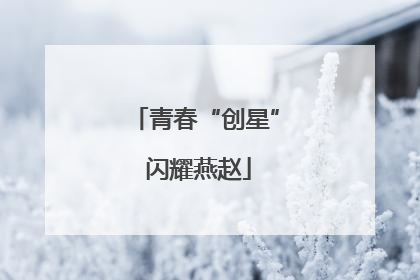 青春“创星” 闪耀燕赵