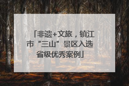 非遗+文旅，镇江市“三山”景区入选省级优秀案例