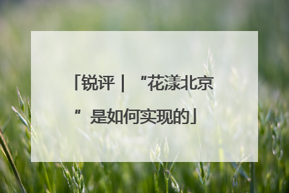 锐评｜“花漾北京”是如何实现的