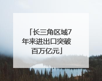 长三角区域7年来进出口突破百万亿元