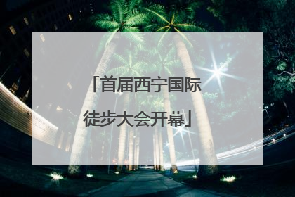 首届西宁国际徒步大会开幕