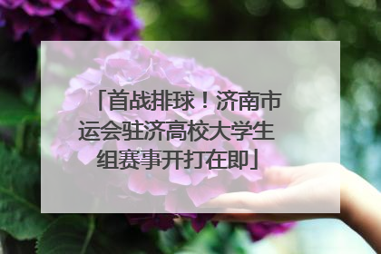 首战排球！济南市运会驻济高校大学生组赛事开打在即