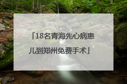 18名青海先心病患儿到郑州免费手术