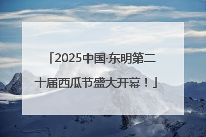 2025中国·东明第二十届西瓜节盛大开幕！