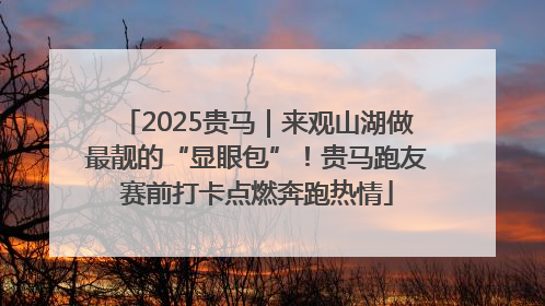 2025贵马｜来观山湖做最靓的“显眼包”！贵马跑友赛前打卡点燃奔跑热情