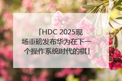 HDC 2025现场重磅发布华为在下一个操作系统时代的棋