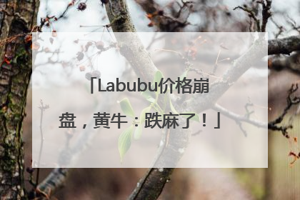 Labubu价格崩盘，黄牛：跌麻了！